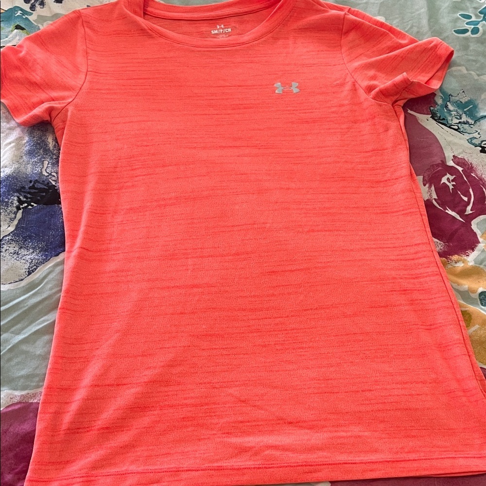 Bright orange fitness tee